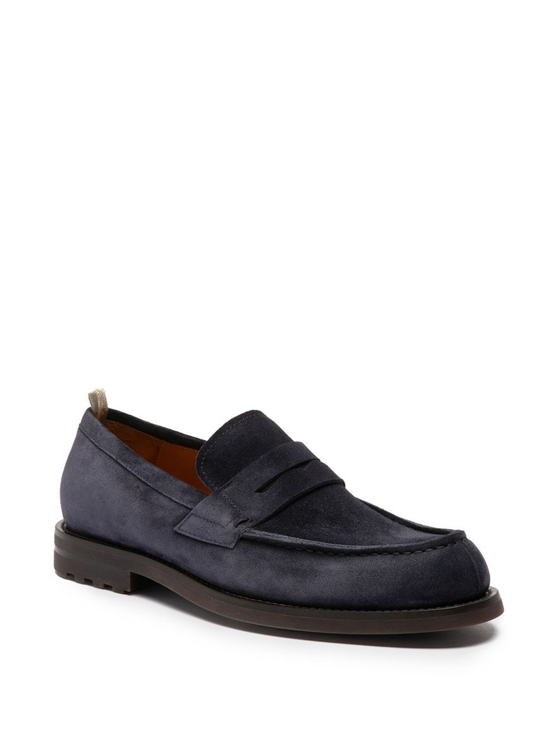 OFFICINE CREATIVE suede loafers outlook