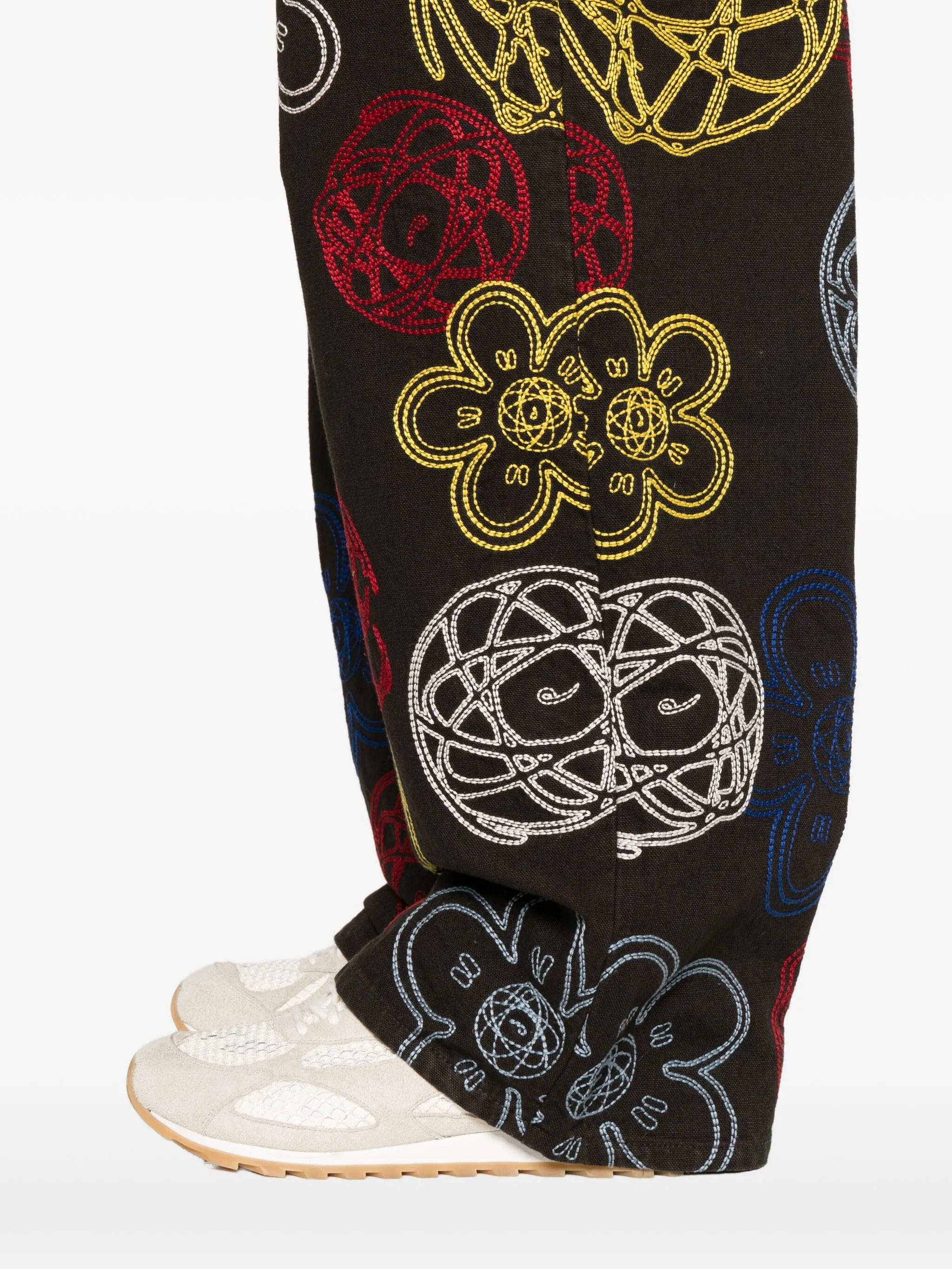 Kenzo XFutura 2000 Flower-embroidered Trousers - 2