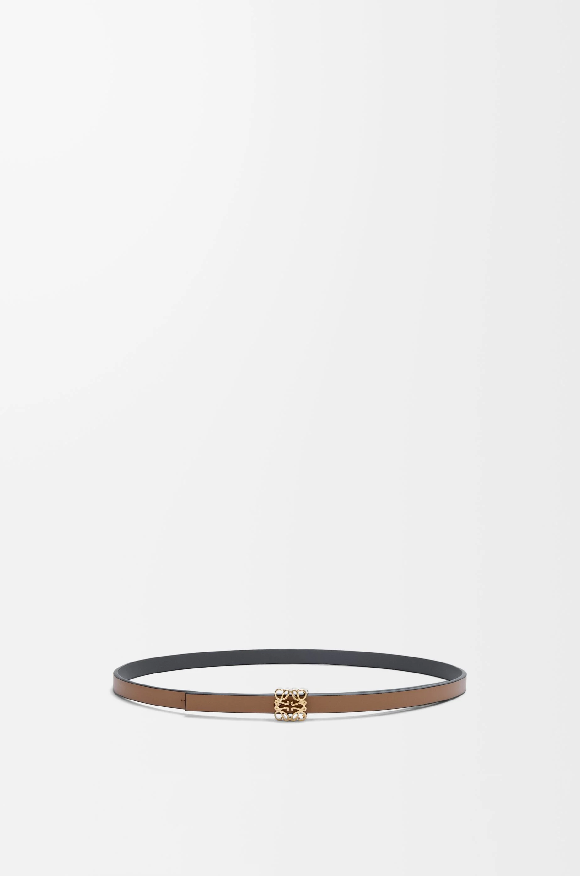 Reversible Anagram Bombé belt in smooth calfskin - 1