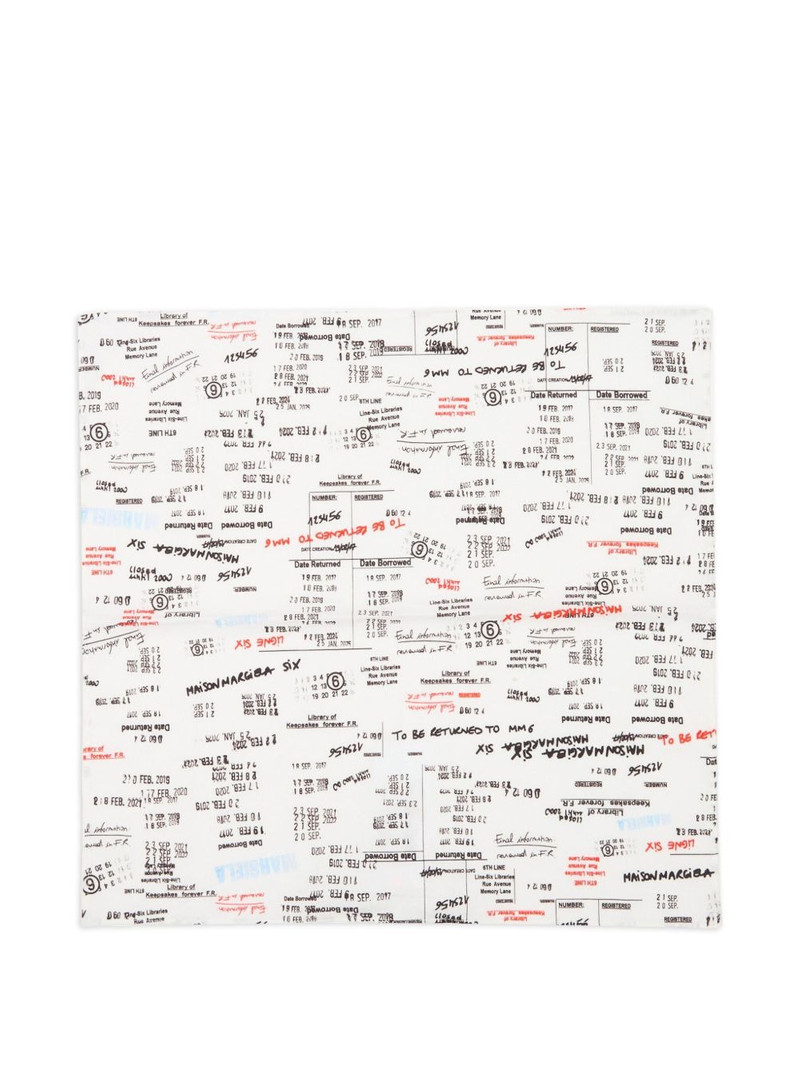 logo-print scarf 1
