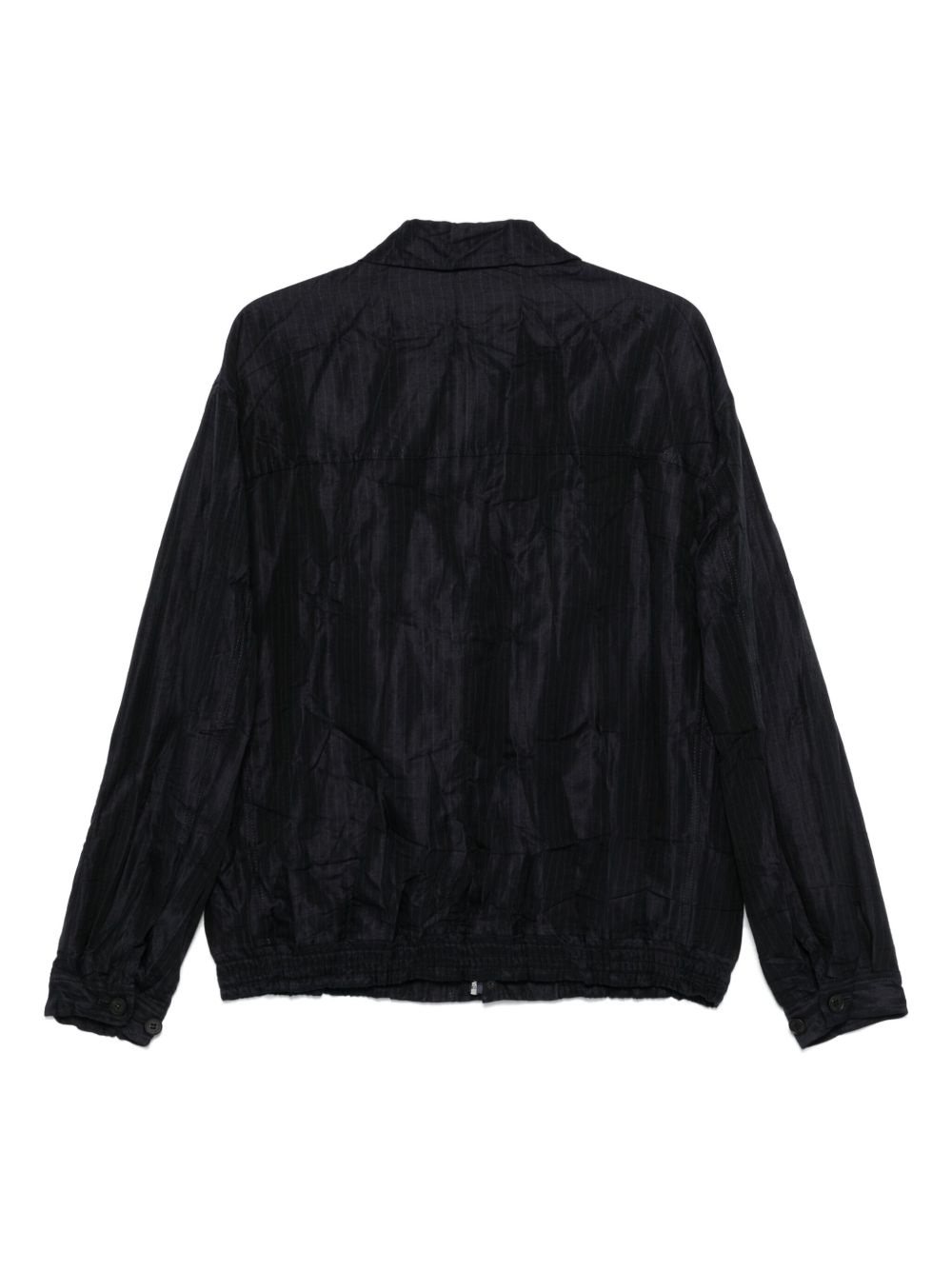pinstriped shirt jacket - 2