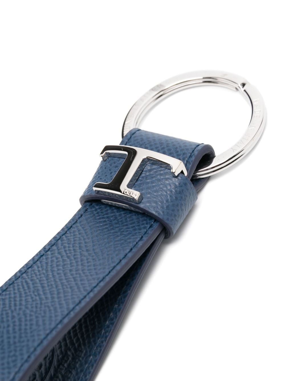 Timeless-logo leather keyring - 2