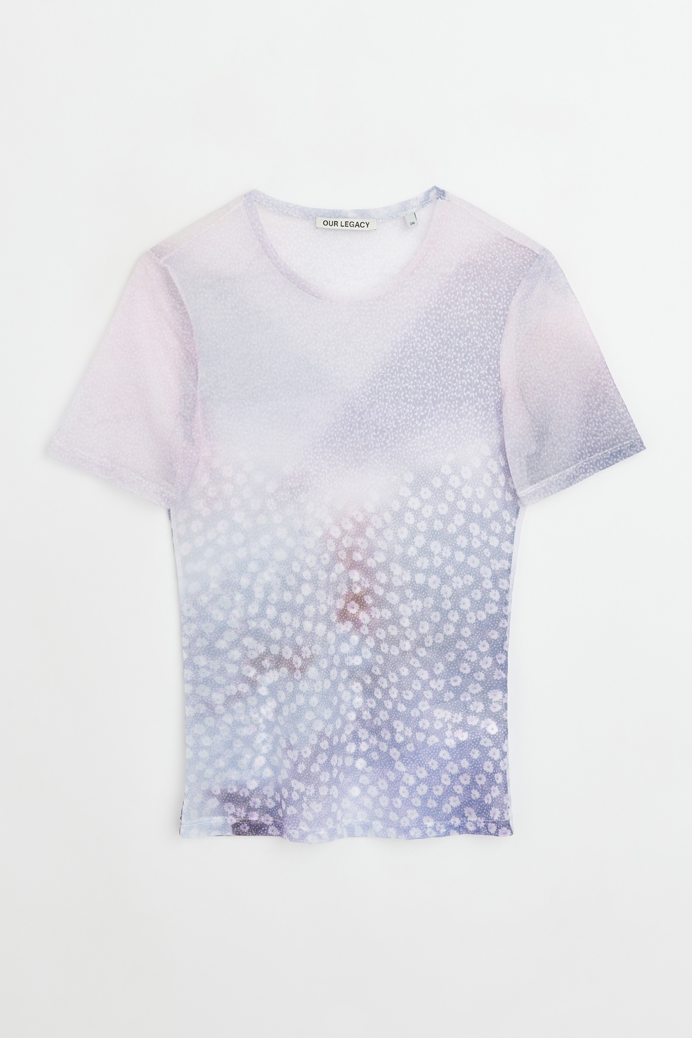 Super Slim T-Shirt Light Flowers Print - 8