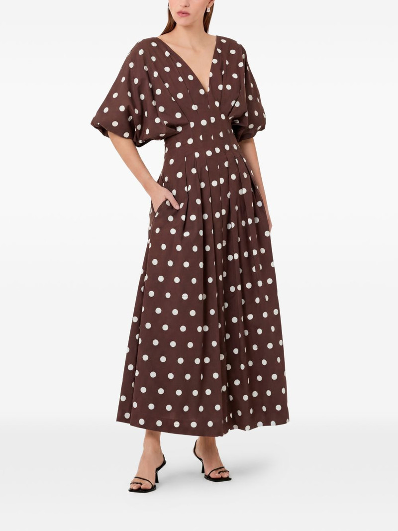 NICHOLAS Vicky polka-dot maxi dress outlook