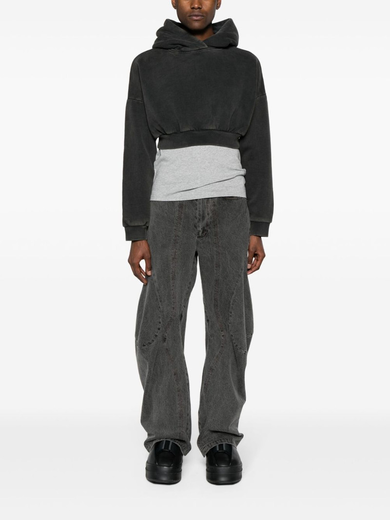 entire studios Heavy cropped hoodie outlook