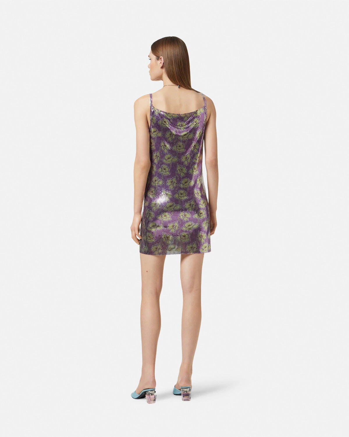 Poppies Metal Mesh Mini Slip Dress - 5