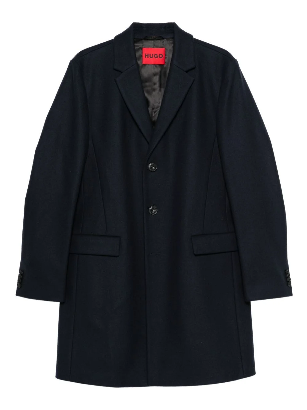 notched-lapel coat - 1