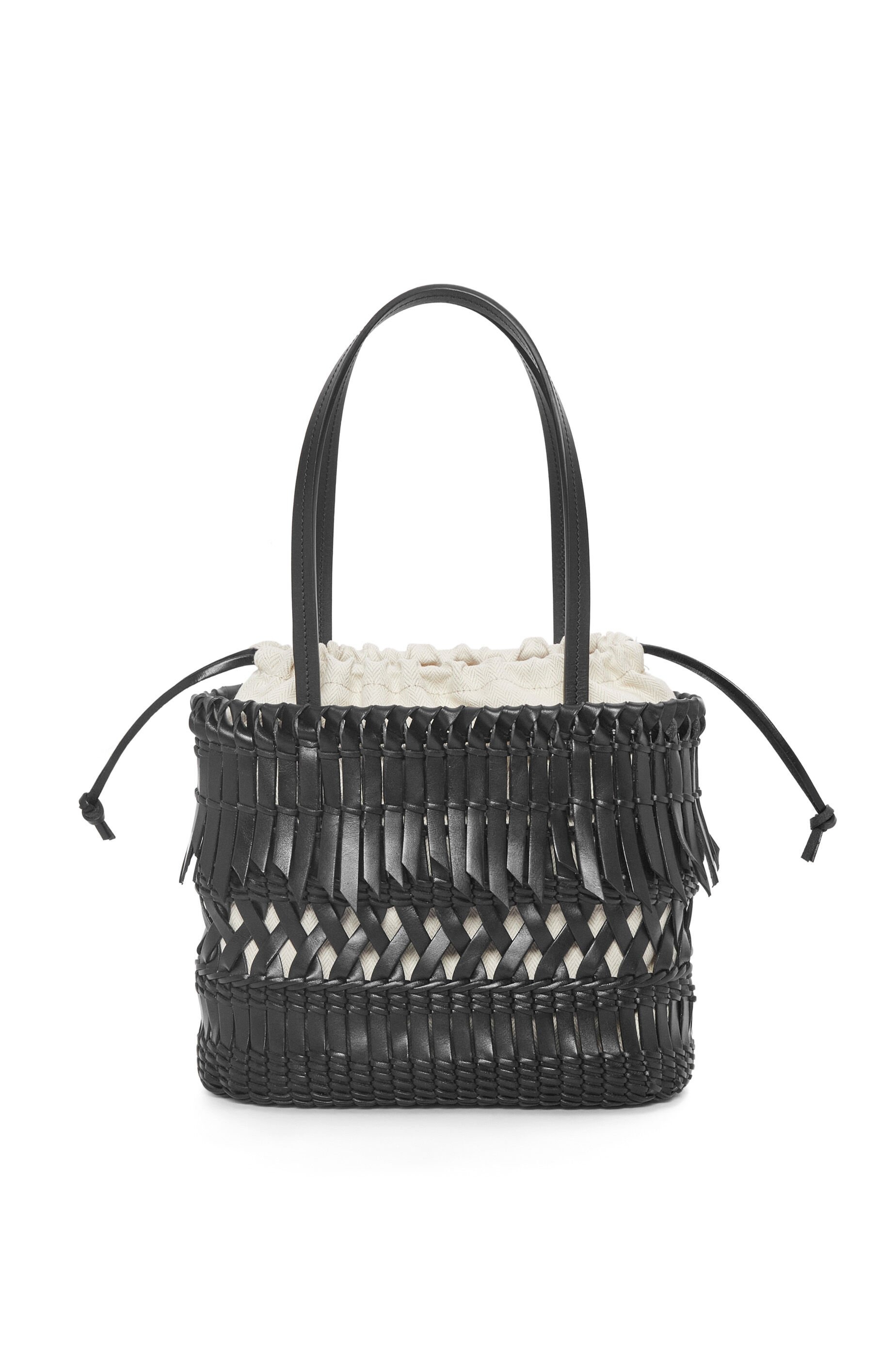 Fringe Square Basket bag in calfskin - 3