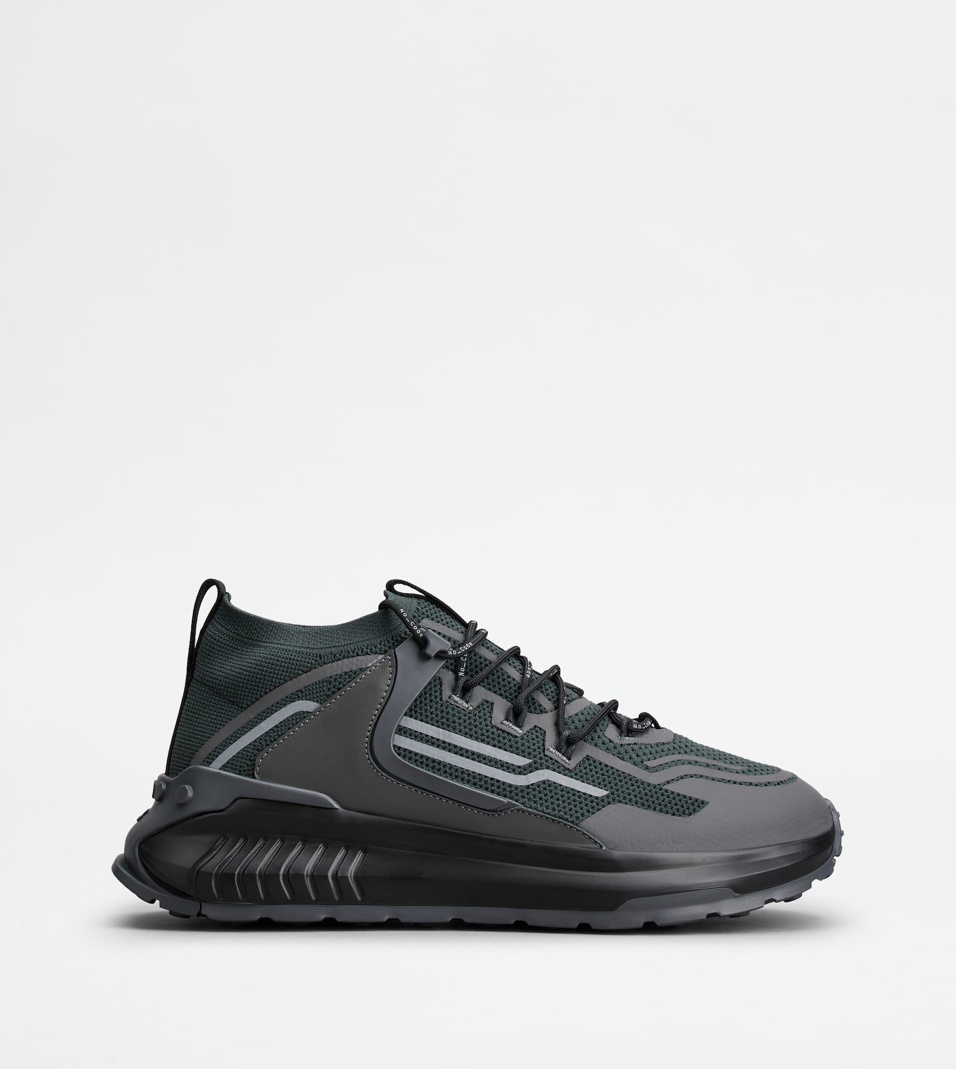 NO_CODE J IN TECHNICAL FABRIC AND LEATHER - GREEN - 1