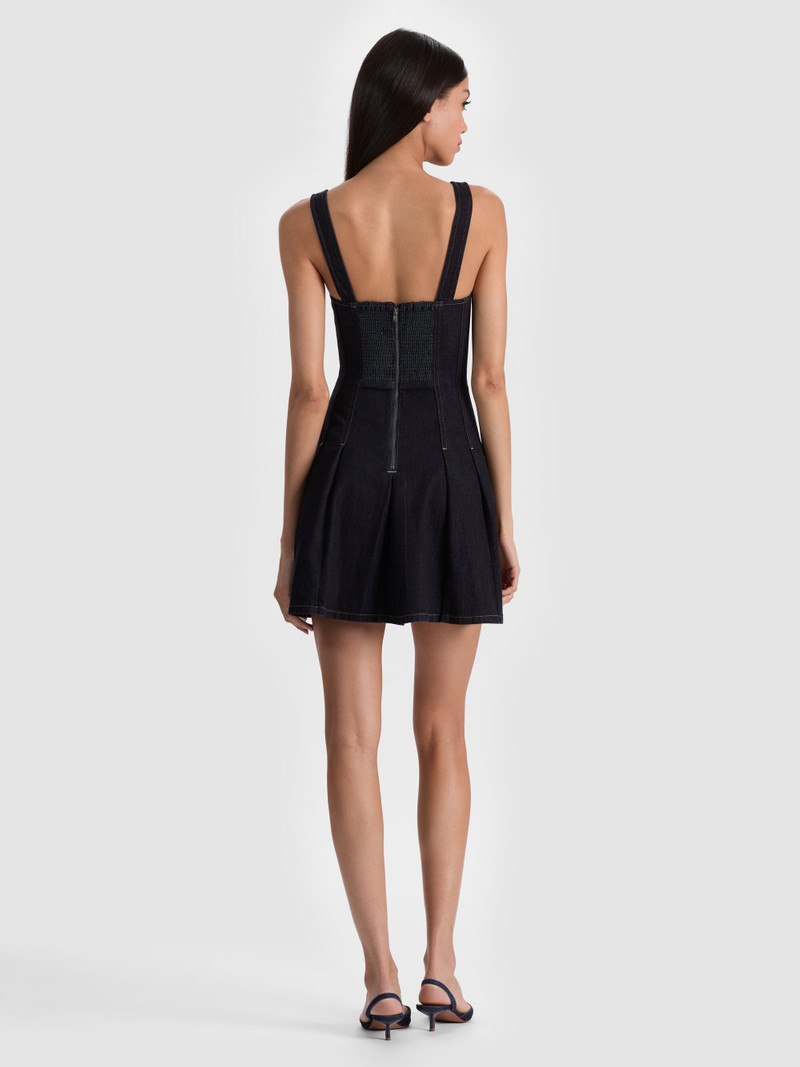 Alice + Olivia HOLLIS DENIM MINI DRESS outlook