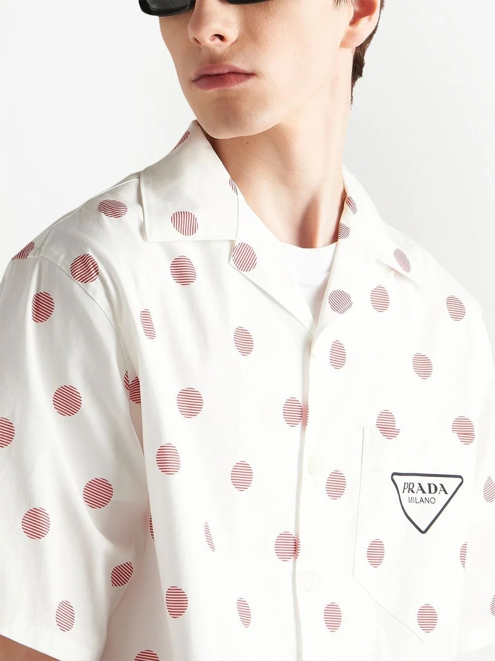 polka dot short-sleeve shirt - 5