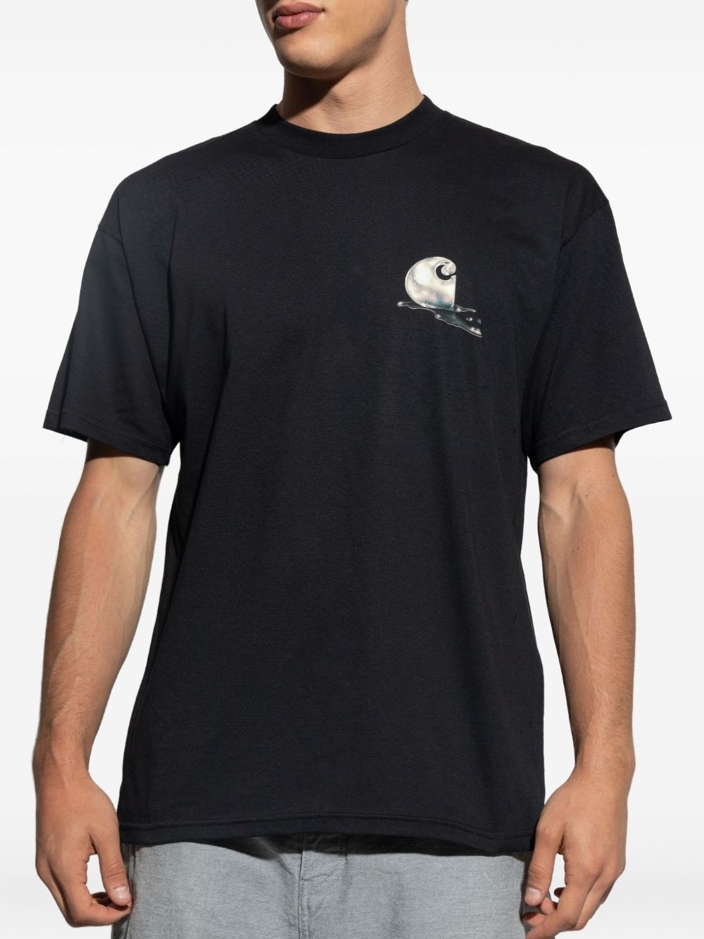 S/S Jake Garcia martini-print organic cotton T-shirt - 3
