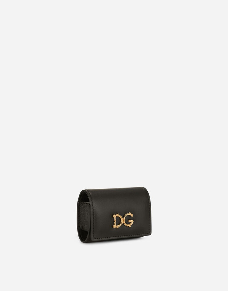 Dolce & Gabbana Calfskin airpods pro case with baroque DG logo outlook