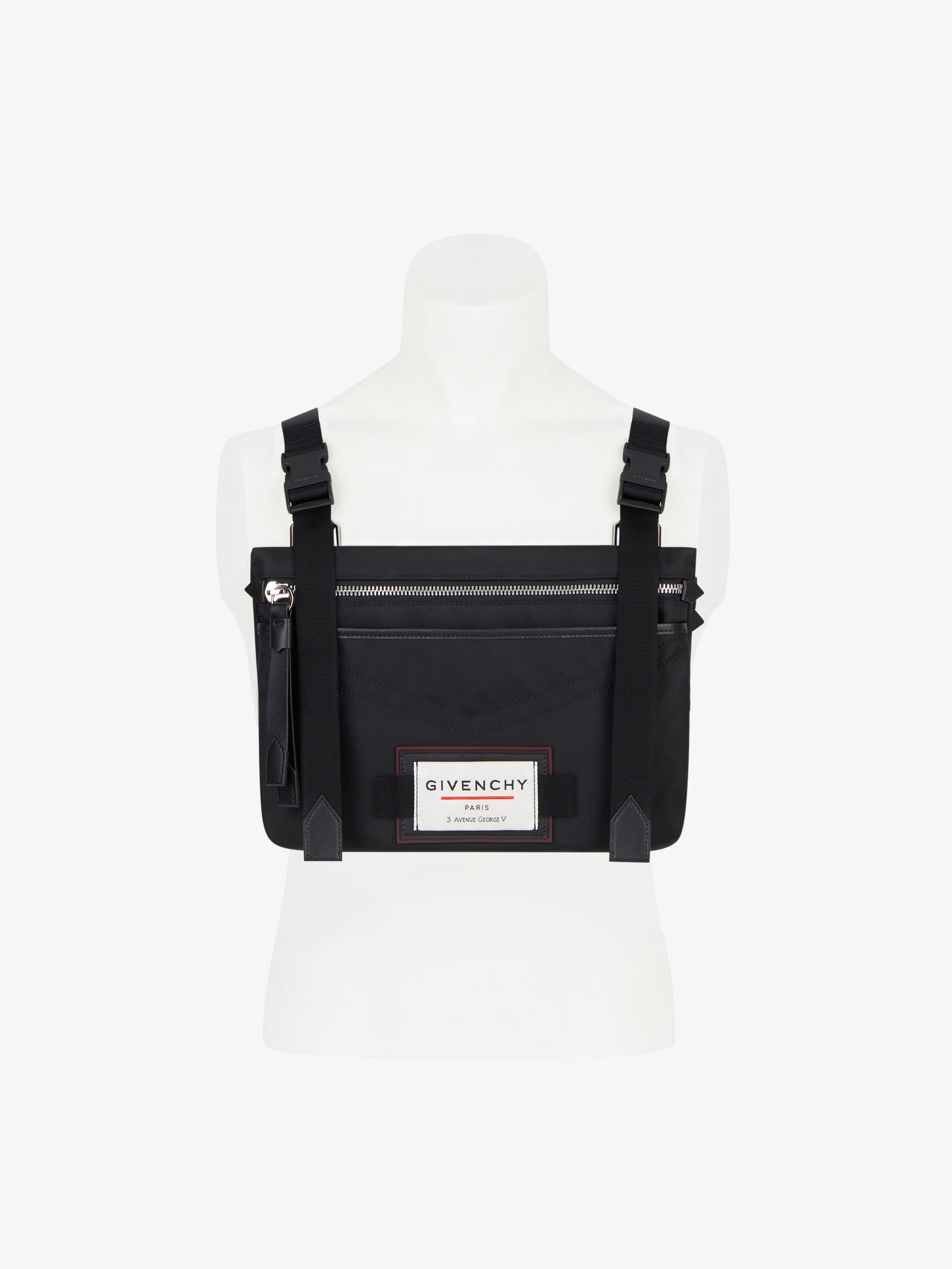 GIVENCHY Downtown flat crossbody bag in nylon - 7