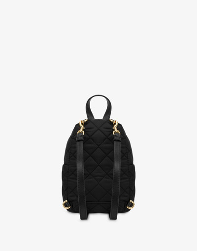 Moschino MINI QUILTED BACKPACK WITH LOGO outlook