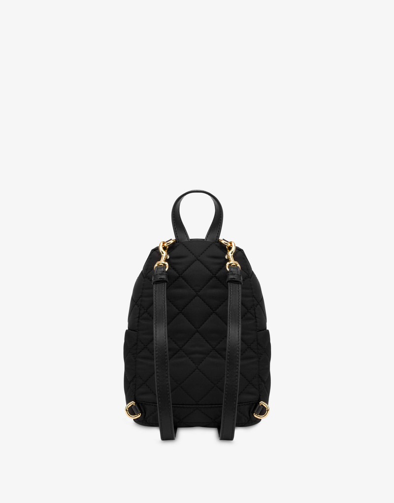 Moschino MINI QUILTED BACKPACK WITH LOGO outlook