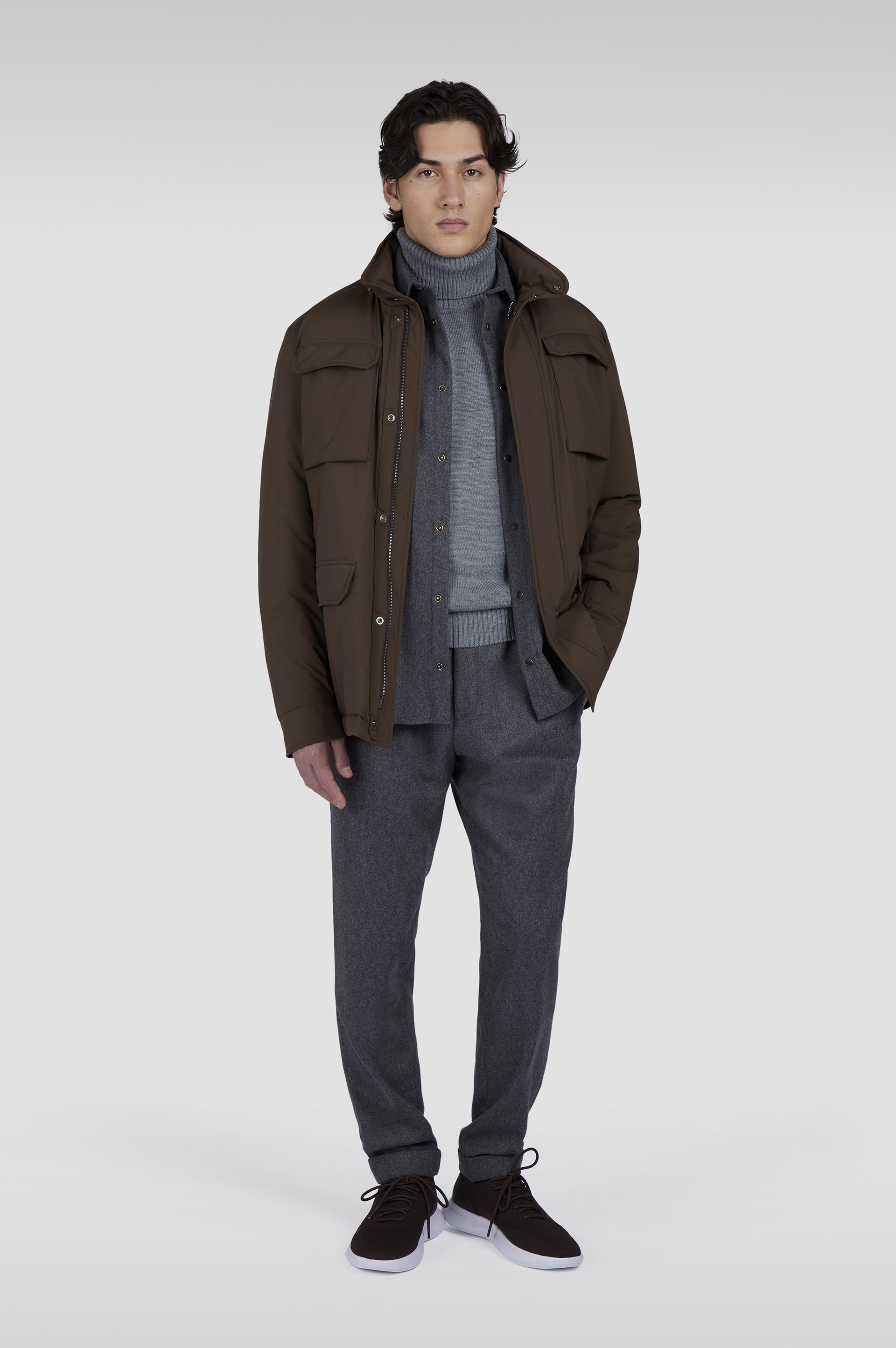 WOOL BLEND TROUSERS WITH PLEATS - 2