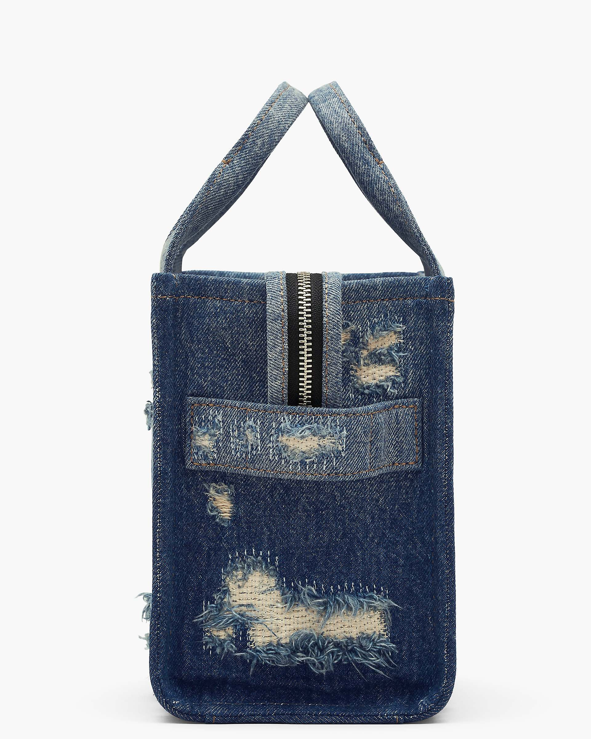THE RIP AND REPAIR DENIM SMALL TOTE BAG - 5