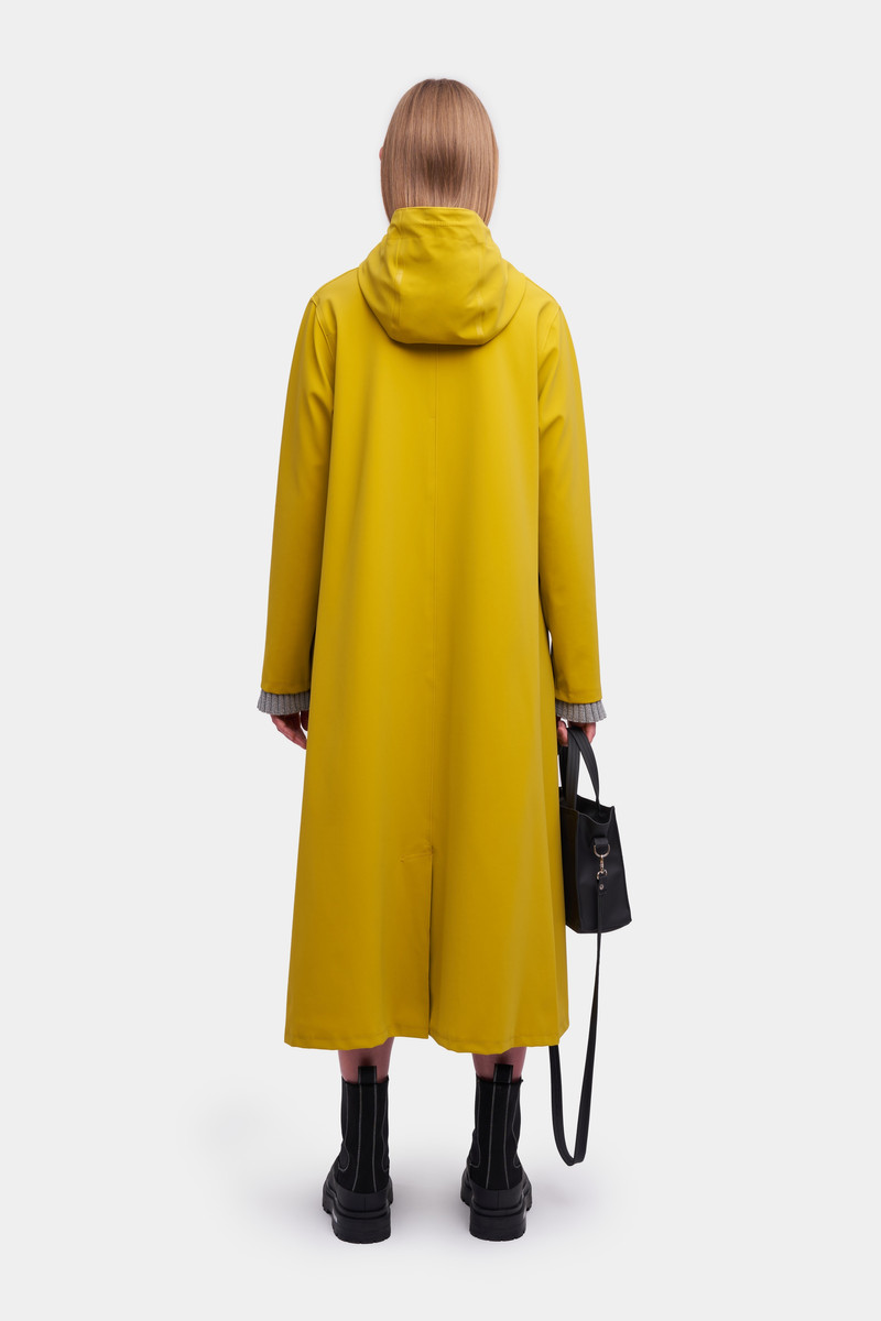 Mosebacke Long Suede Raincoat Gold 4