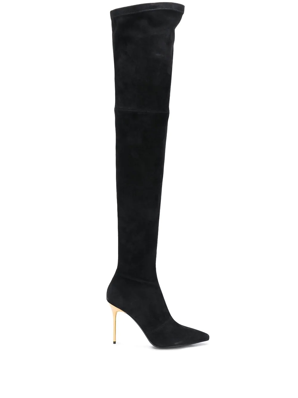 thigh high boot pumps - 1