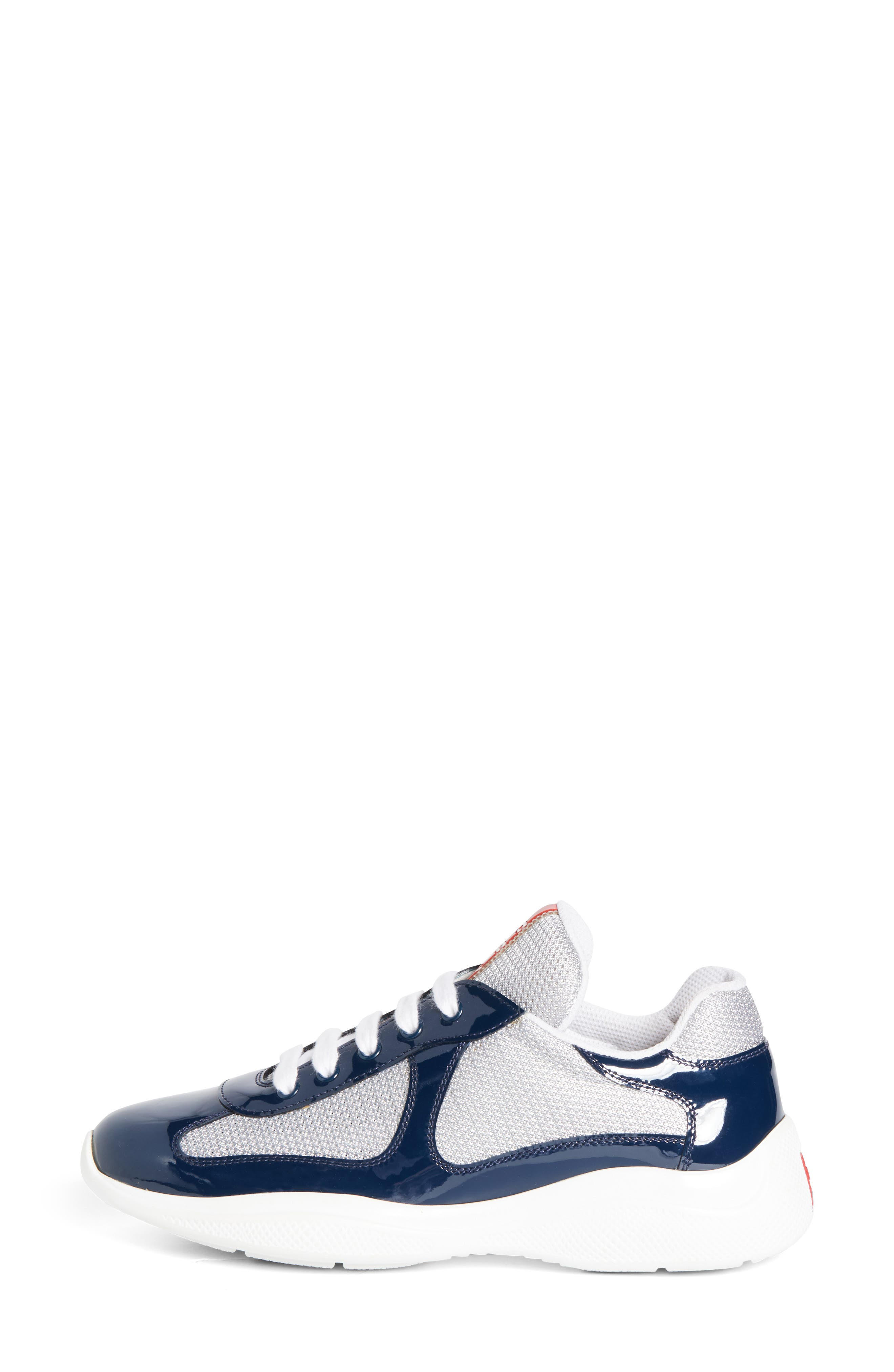 Prada America's Cup Sneaker in Blue/Grey at Nordstrom - 3