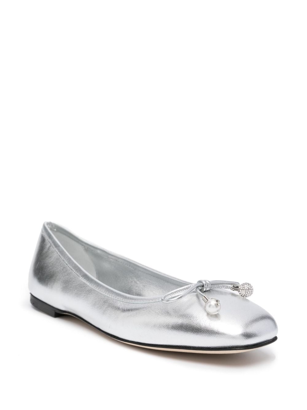 Elme metallic ballerina shoes - 2