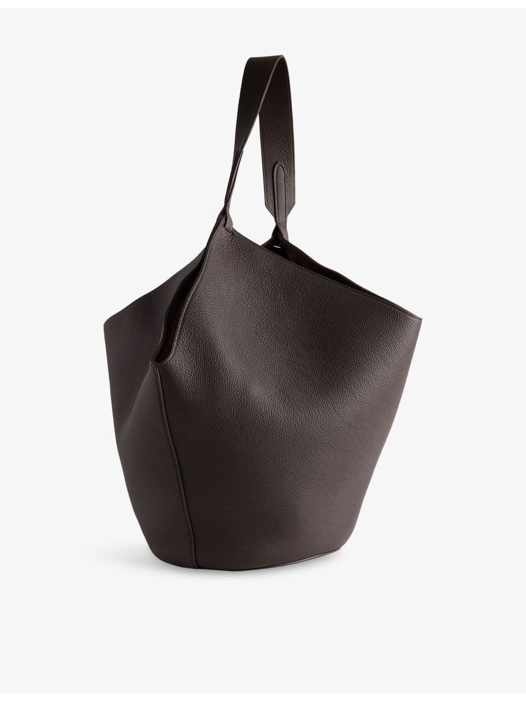 Lotus Large Leather Tote Bag - 5