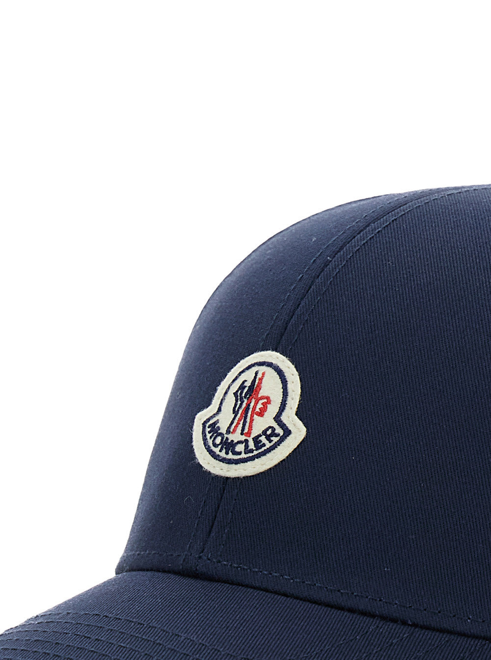 Moncler Men Black Baseball Cap With Logo Patch On The Front In Cotton Man - 3
