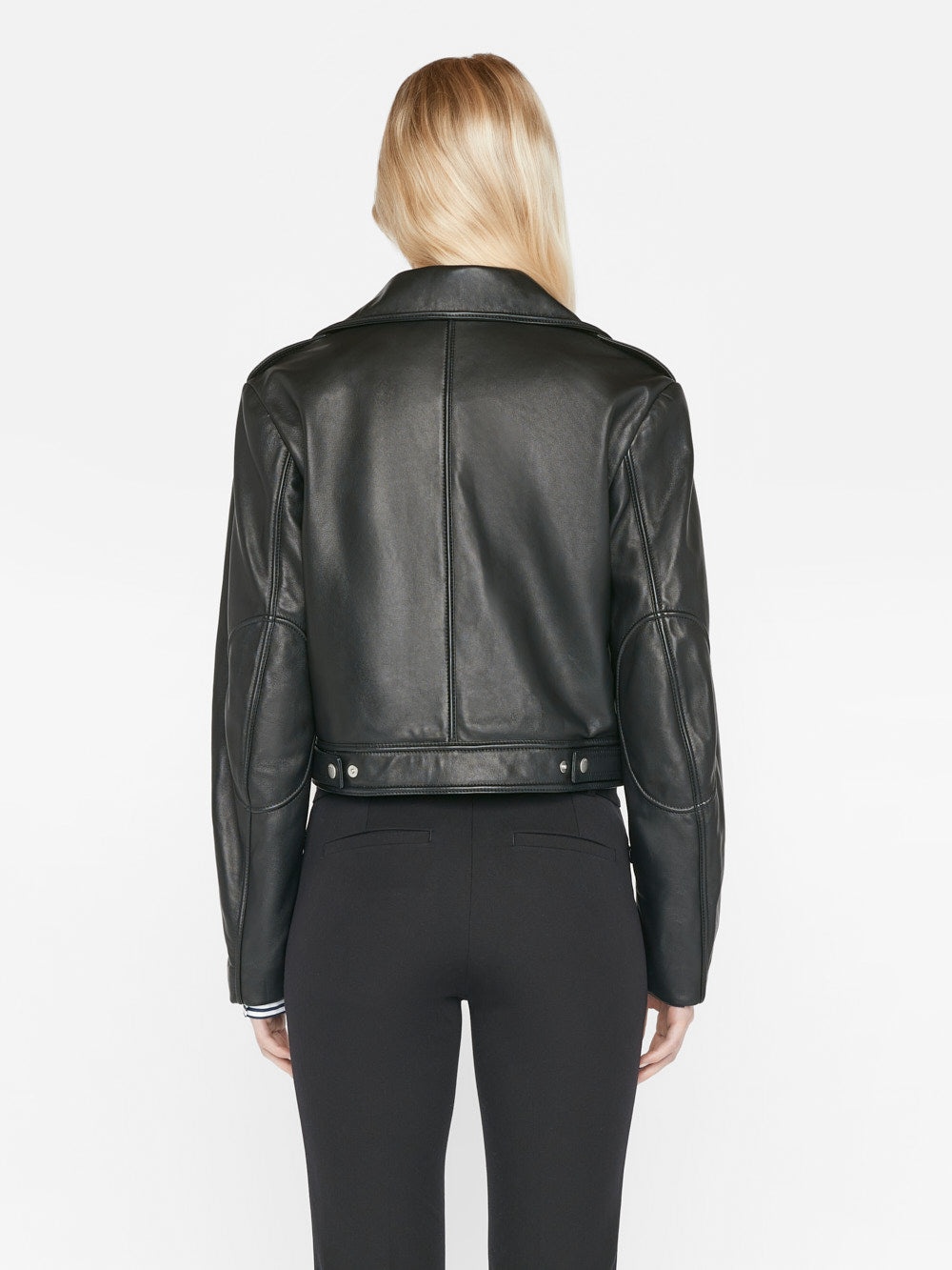 Moto Leather Jacket in Noir - 8