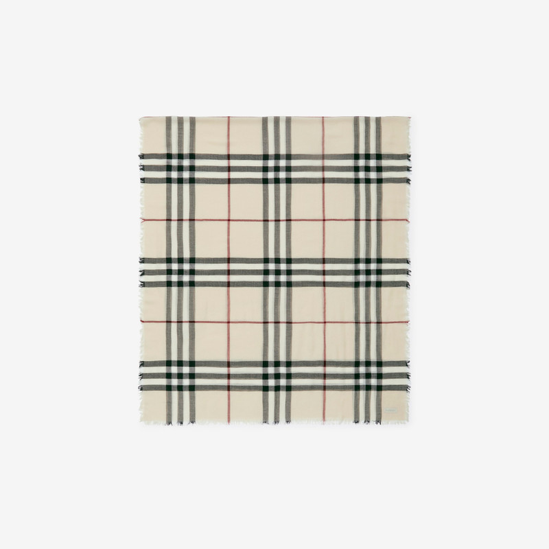 Burberry Wide Check Wool Scarf outlook