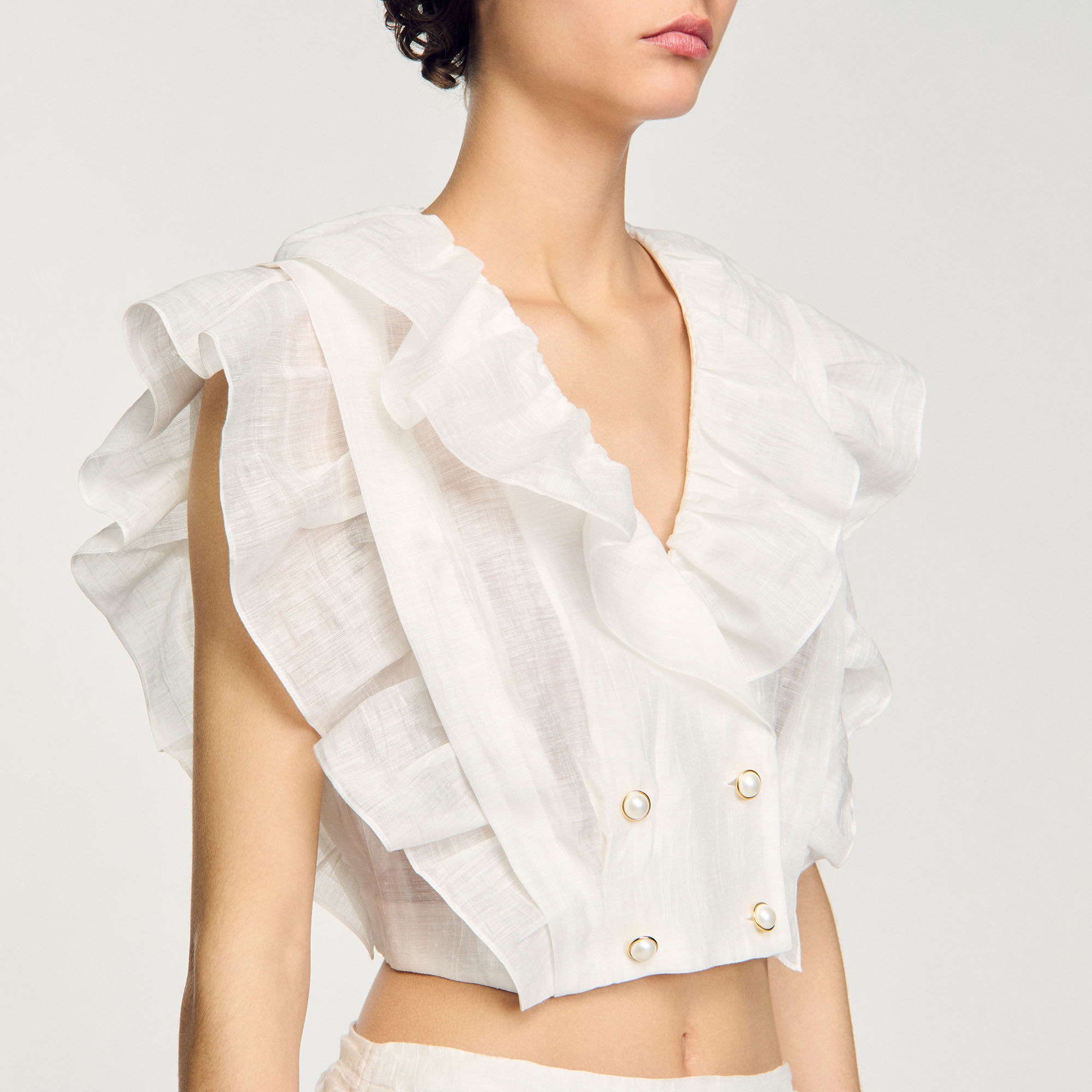 RUFFLED CROP TOP - 3