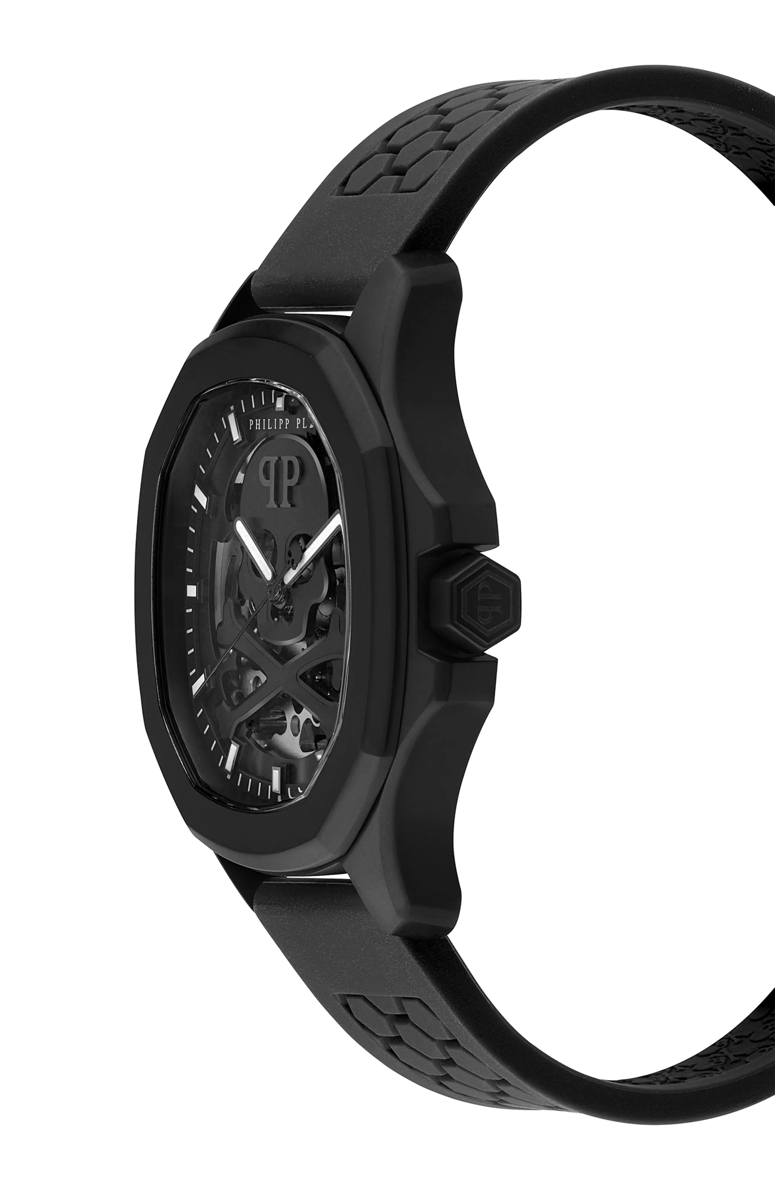 Skeleton Spectre Silicone Strap Watch, 42mm - 4