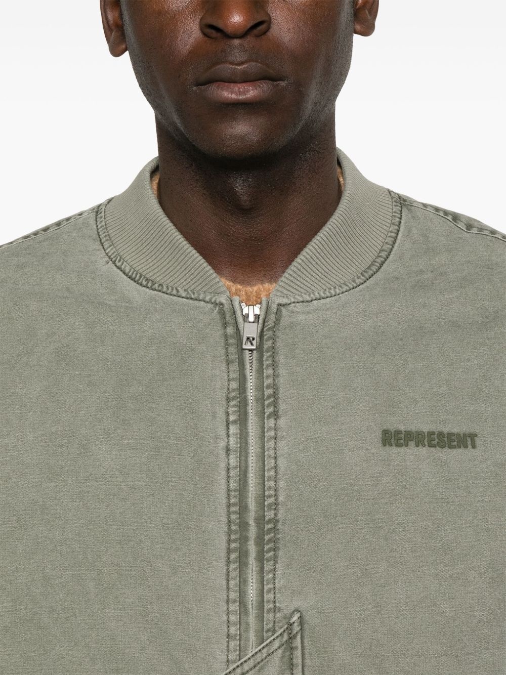 Inset sleeve bomber jacket - 5