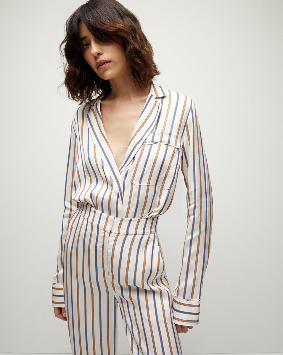 LUSANNE STRIPED TOP - 5