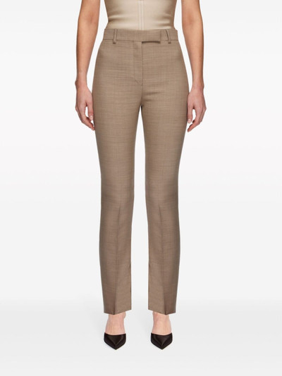 FERRAGAMO straight-leg cotton tailored trousers outlook
