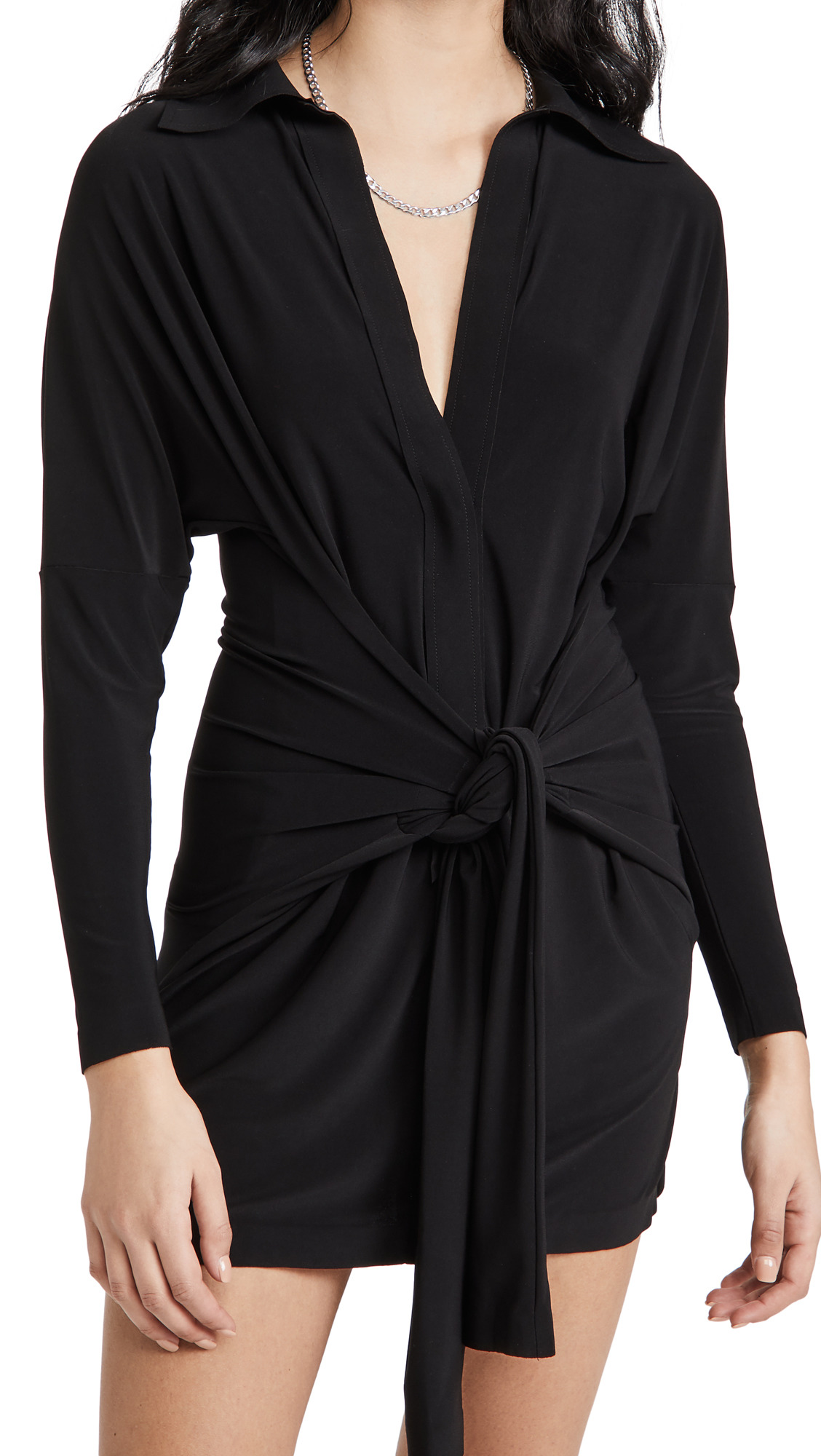 Mini Tie Front Dress - 6