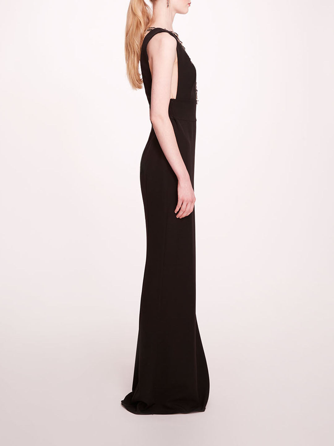 JEWEL EMBELLISHED COLUMN GOWN - 3