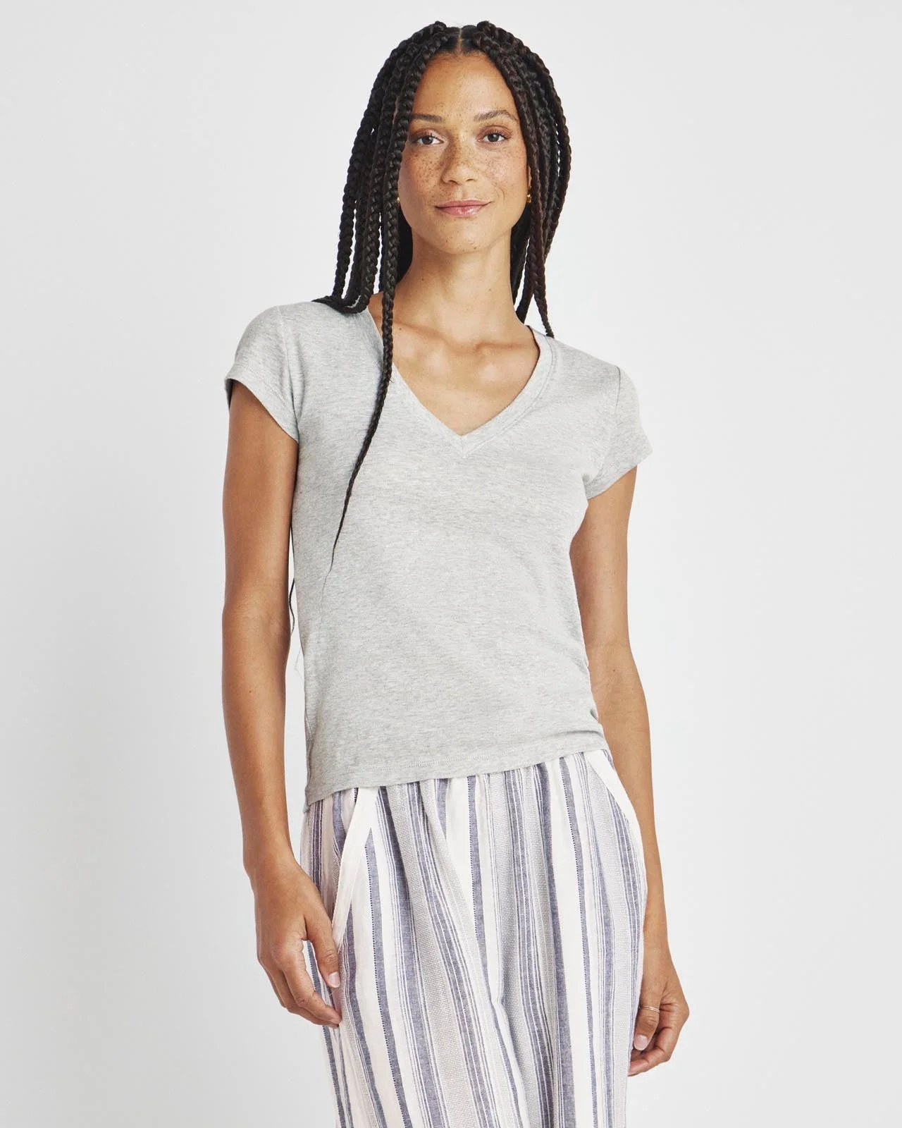 Faye V-Neck Tee - 1
