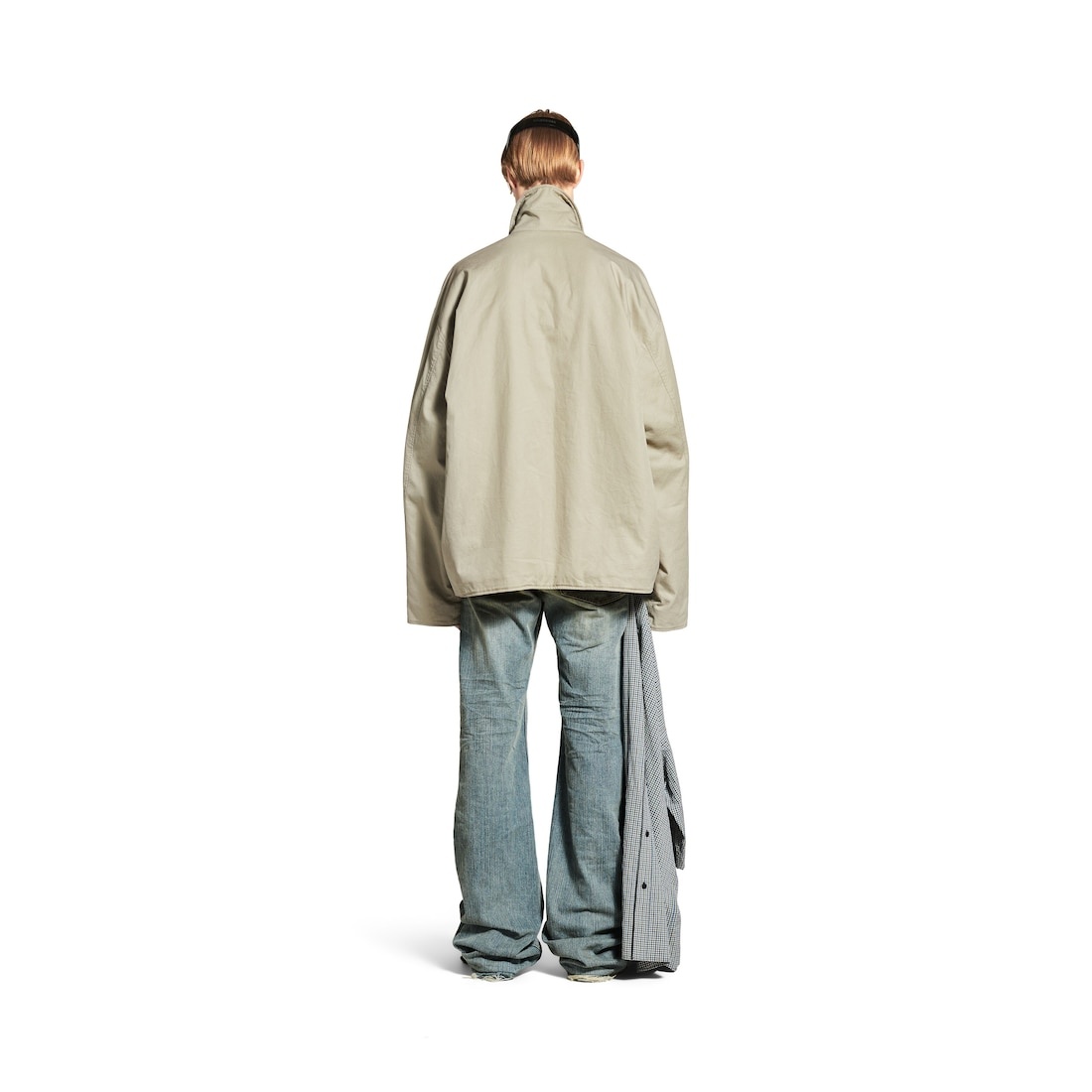 Men's Zip-up Jacket  in Military Beige - 4
