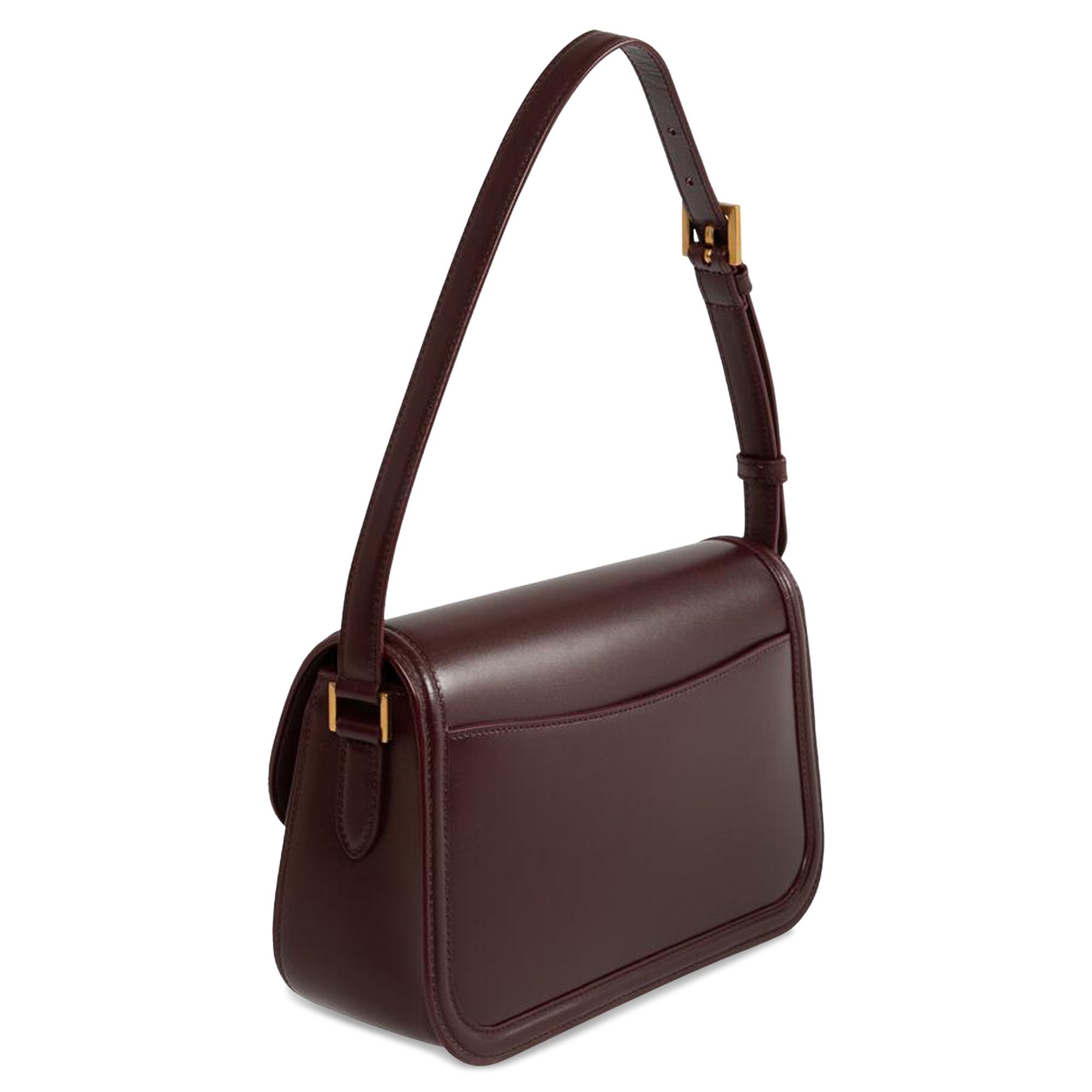 Saint Laurent Solferino Medium Leather Shoulder Bag 'Hot Wine' - 2