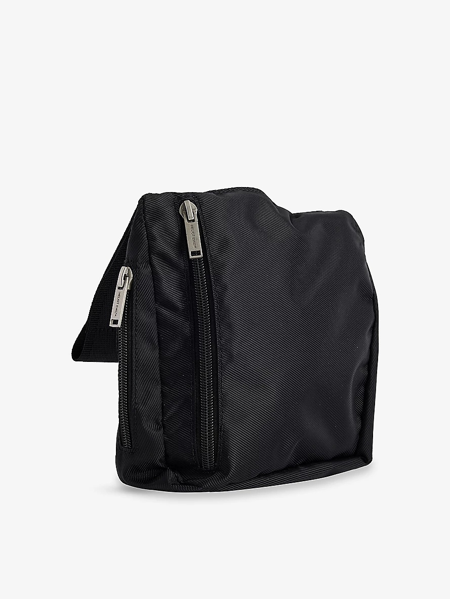 Zip-Pockets Woven Cross-Body Bag - 3