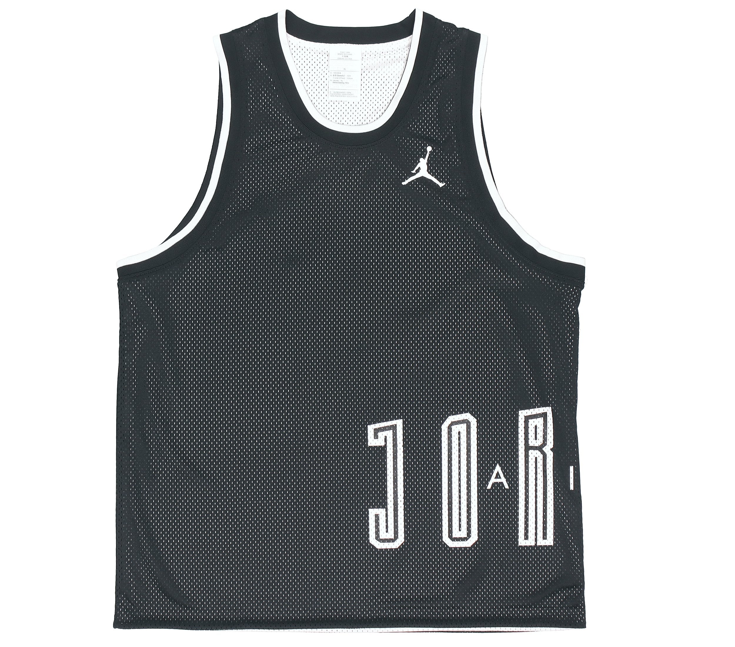 Men's Air Jordan Sport Dna Logo Printing Reversible Breathable Basketball Sports Black Vest DA7235-0 - 4