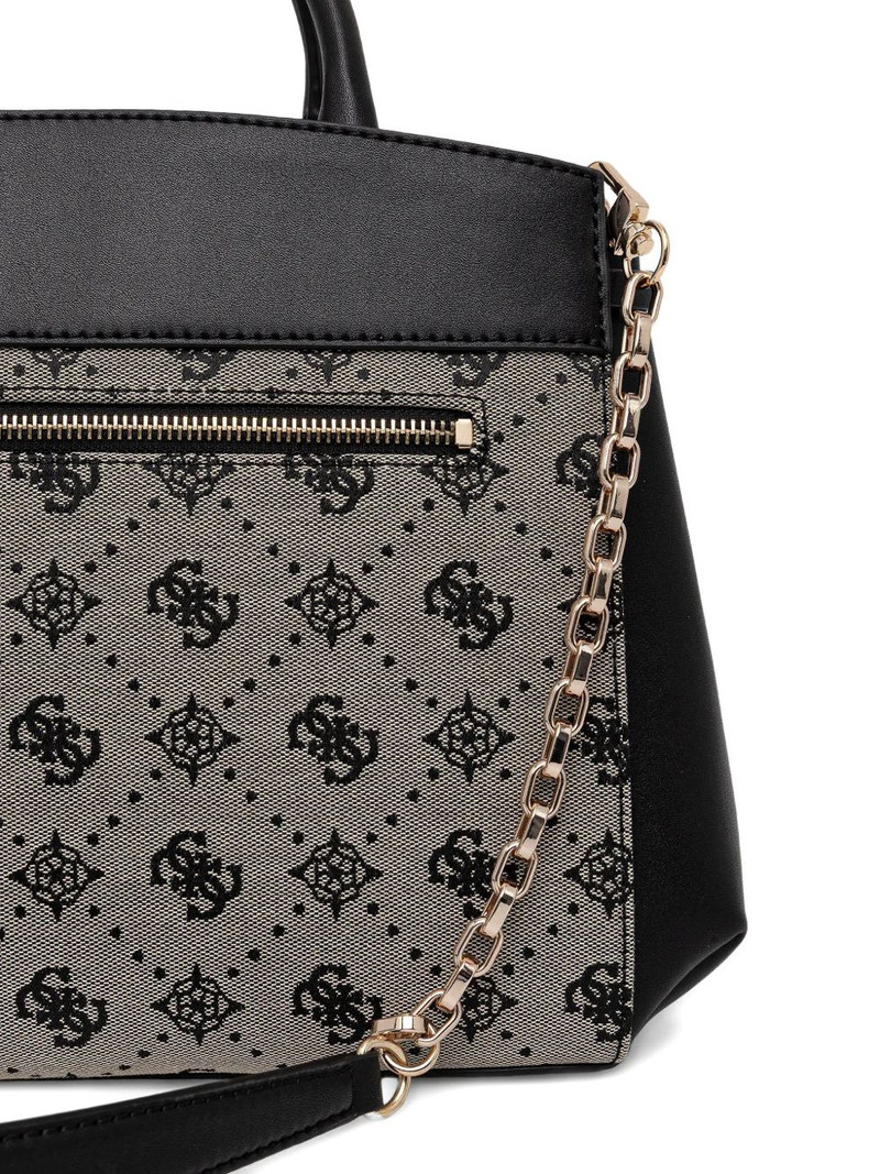 Melinda flower-charm monogram tote bag 3