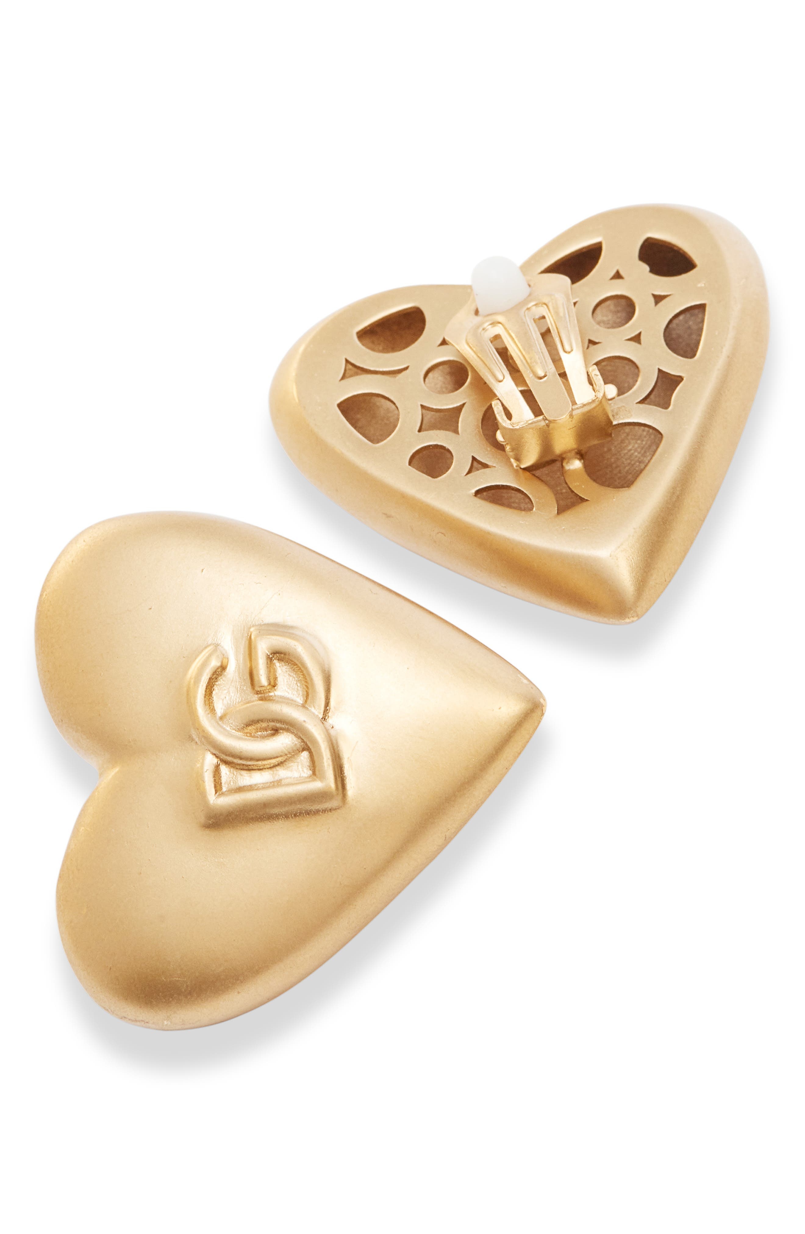 Dolce&Gabbana DG Heart Drop Earrings in Zoo00 Oro at Nordstrom - 4