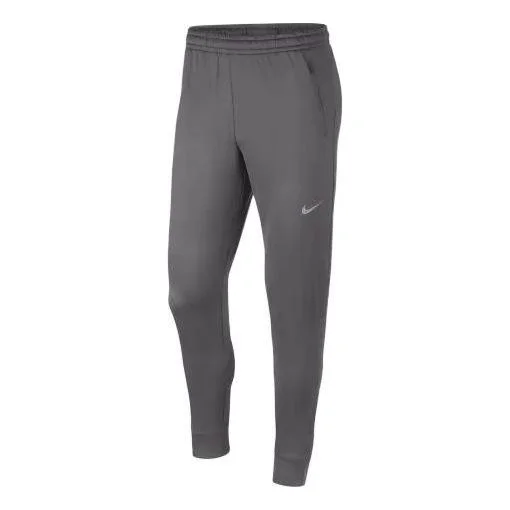 Men's Nike Printing Brand Logo Elastic Waistband Straight Sports Pants/Trousers/Joggers Gray AA1996- - 1