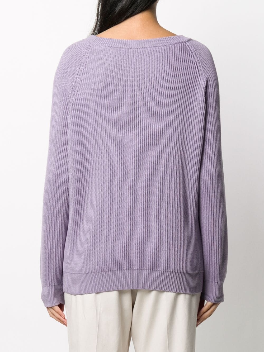 slouched long-sleeve jumper - 4