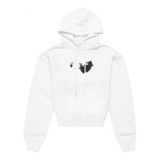 OFF-WHITE Jumbo Marker Arrows Hoodie White/Black - 1