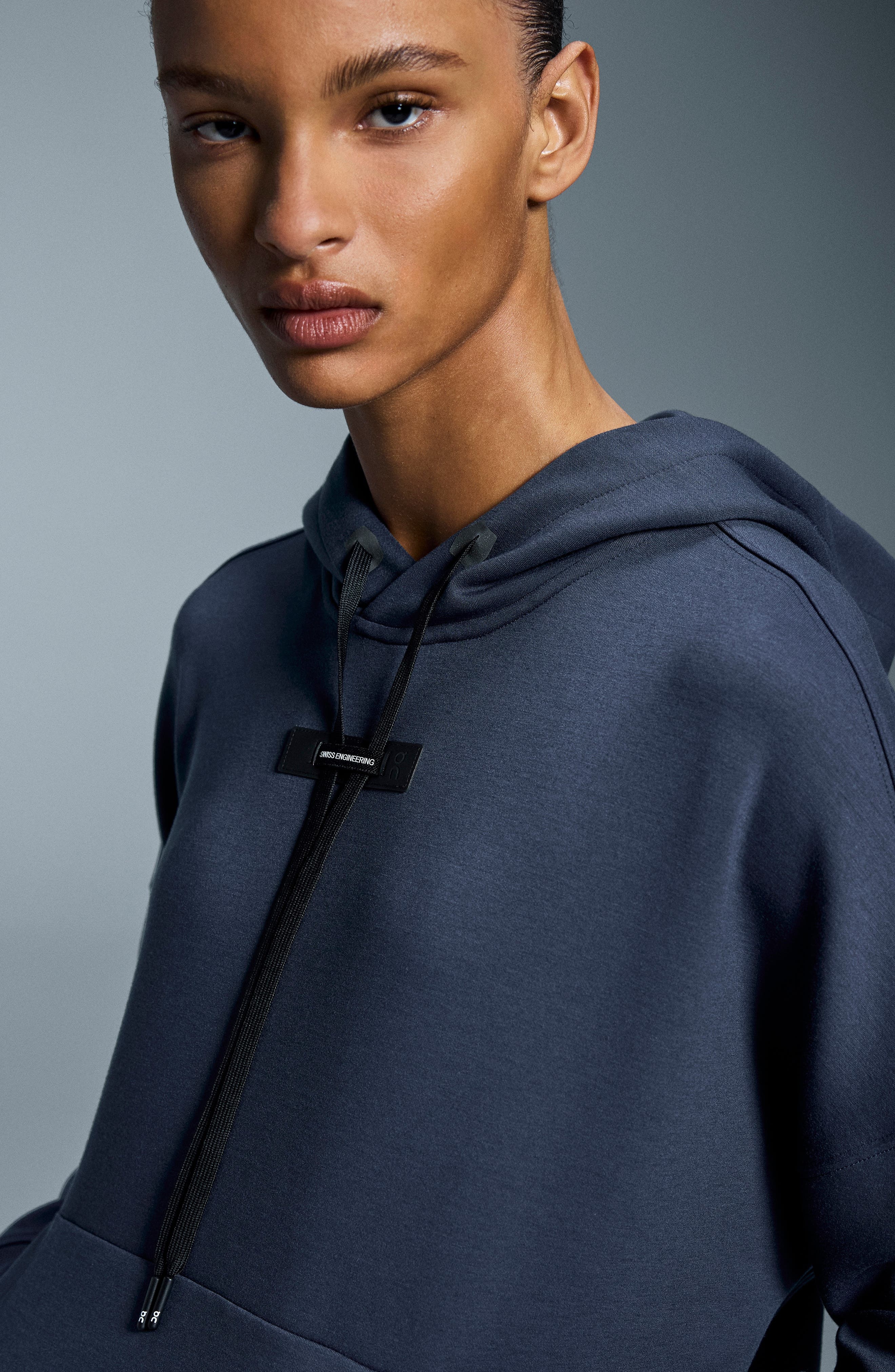 On Recycled Polyester Blend Hoodie in Midnight at Nordstrom - 7