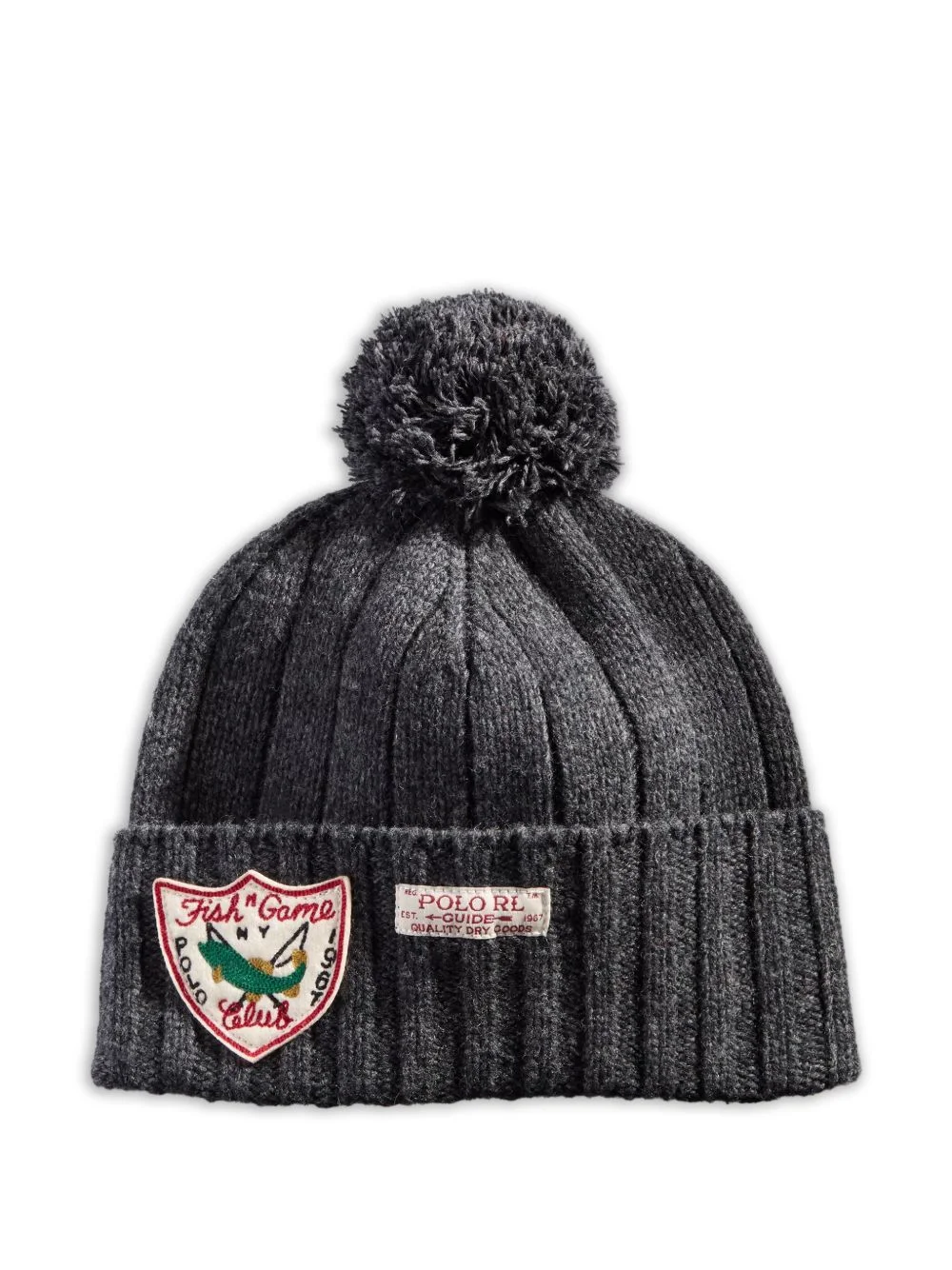 Expedition ribbed pom-pom beanie hat - 1
