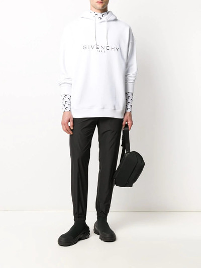 Givenchy logo appliqué hoodie outlook